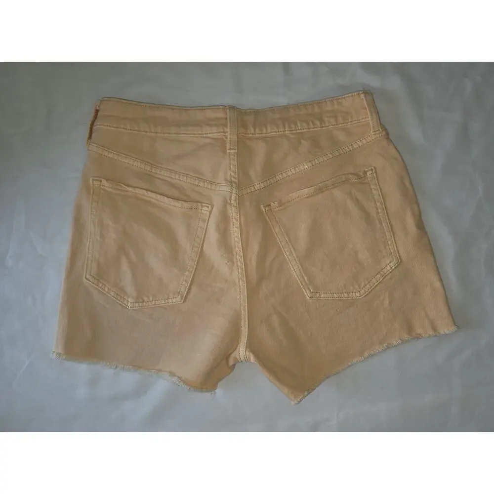 Women's Denim Old Navy OG Straight Peach Size 8 Raw Hem Shorts